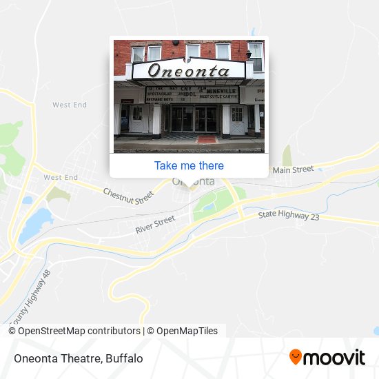 Oneonta Theatre map