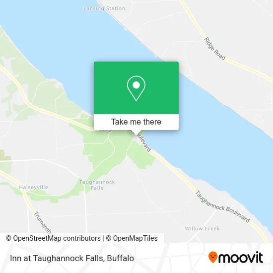 Inn at Taughannock Falls map