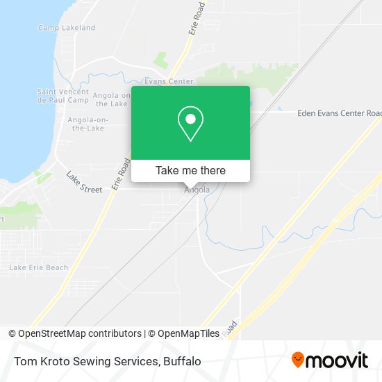 Tom Kroto Sewing Services map