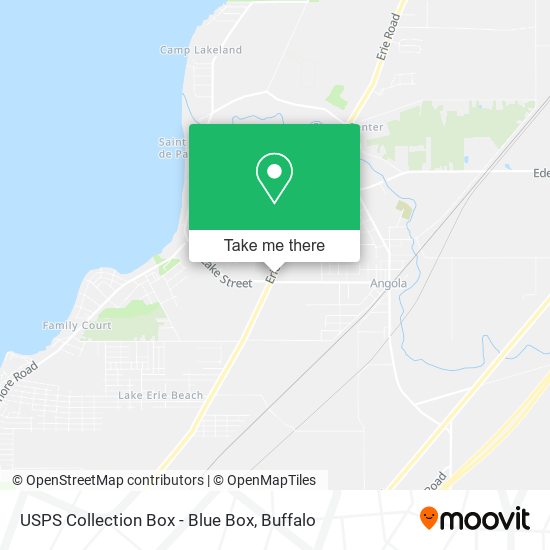 USPS Collection Box - Blue Box map