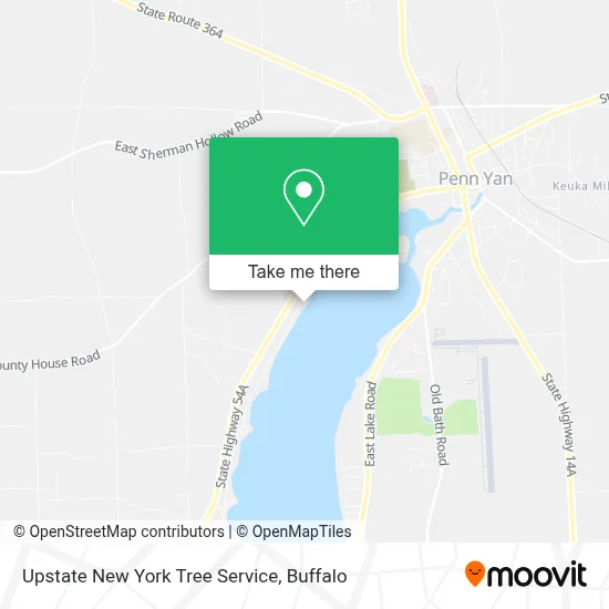 Upstate New York Tree Service map