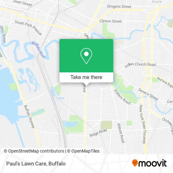 Paul's Lawn Care map