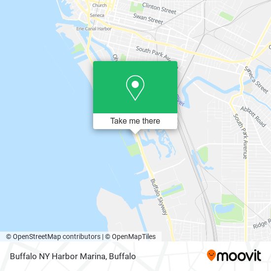 Mapa de Buffalo NY Harbor Marina