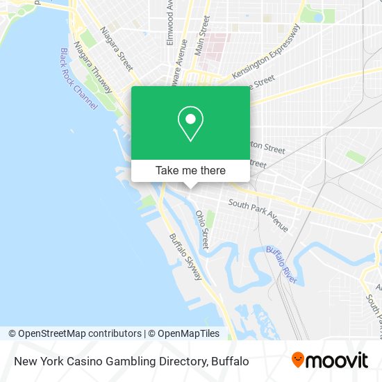 Mapa de New York Casino Gambling Directory