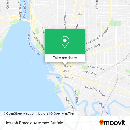 Mapa de Joseph Braccio Attorney