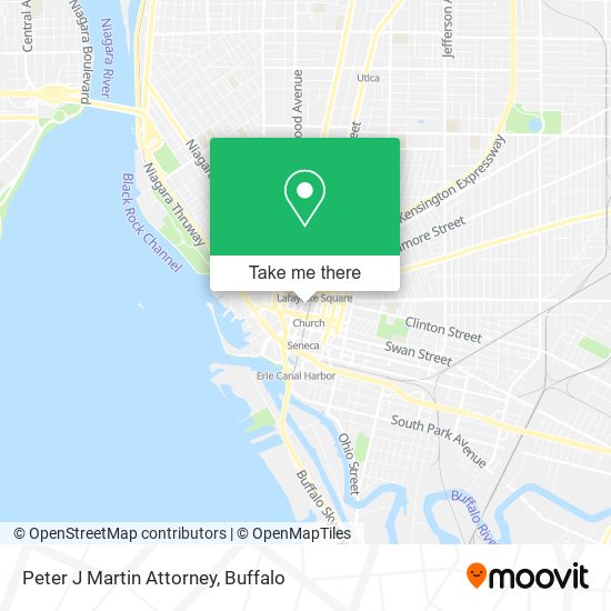 Peter J Martin Attorney map