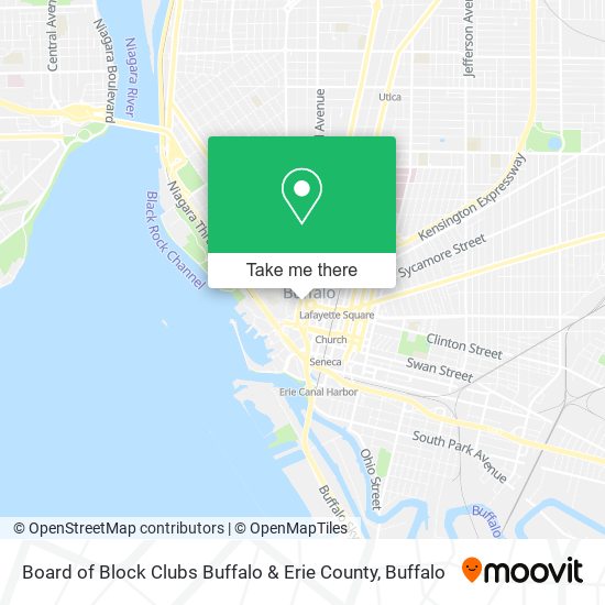 Mapa de Board of Block Clubs Buffalo & Erie County