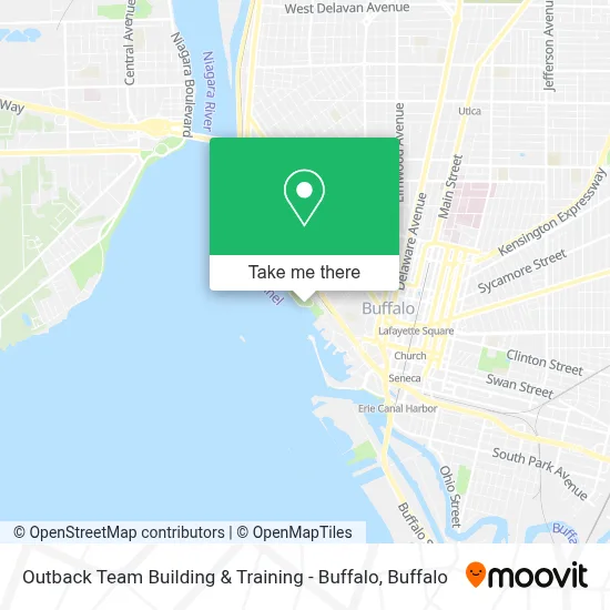Outback Team Building & Training - Buffalo map