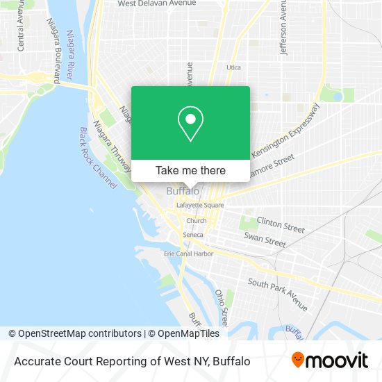 Mapa de Accurate Court Reporting of West NY