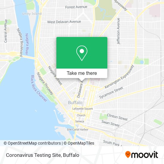 Coronavirus Testing Site map