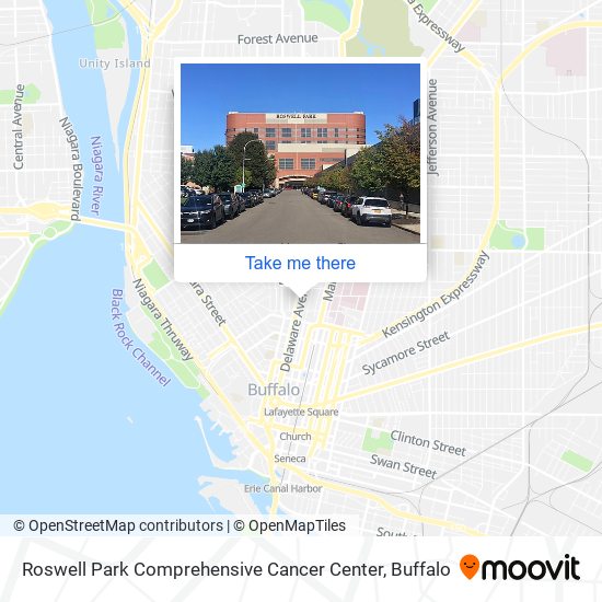 Mapa de Roswell Park Comprehensive Cancer Center