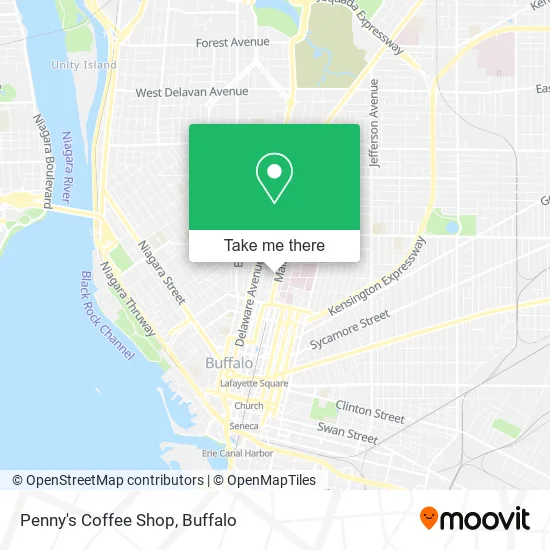 Penny's Coffee Shop map