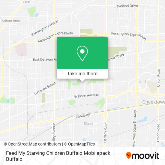 Mapa de Feed My Starving Children Buffalo Mobilepack