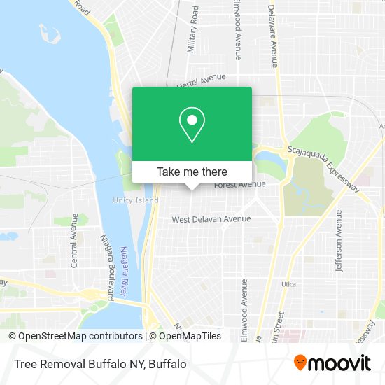 Tree Removal Buffalo NY map