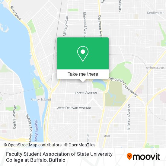 Faculty Student Association of State University College at Buffalo map