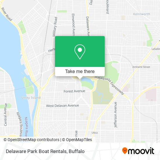 Delaware Park Boat Rentals map