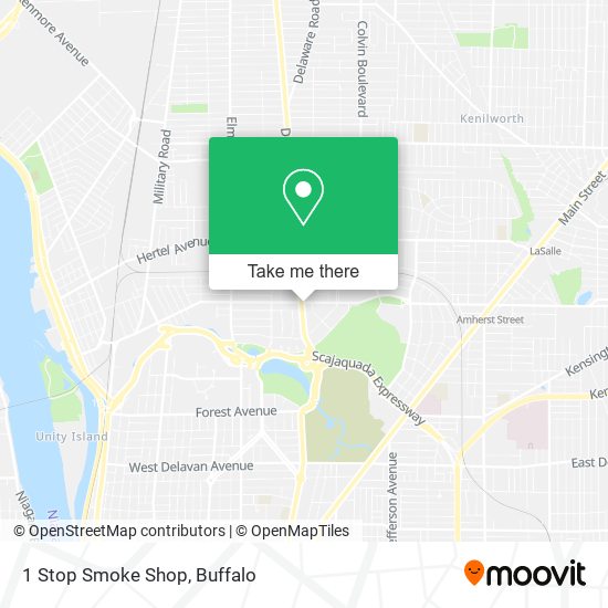 1 Stop Smoke Shop map