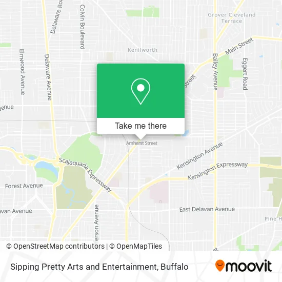 Sipping Pretty Arts and Entertainment map