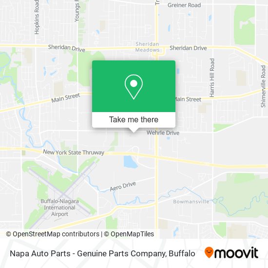 Mapa de Napa Auto Parts - Genuine Parts Company