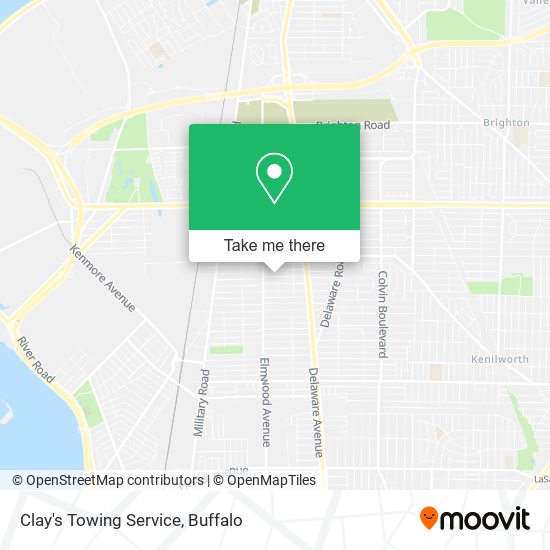 Mapa de Clay's Towing Service