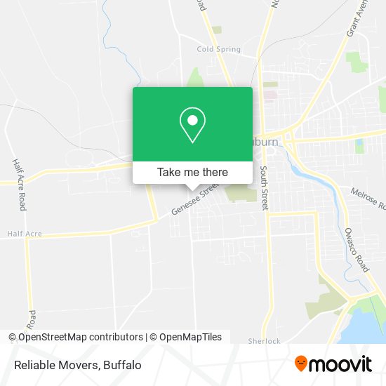 Mapa de Reliable Movers