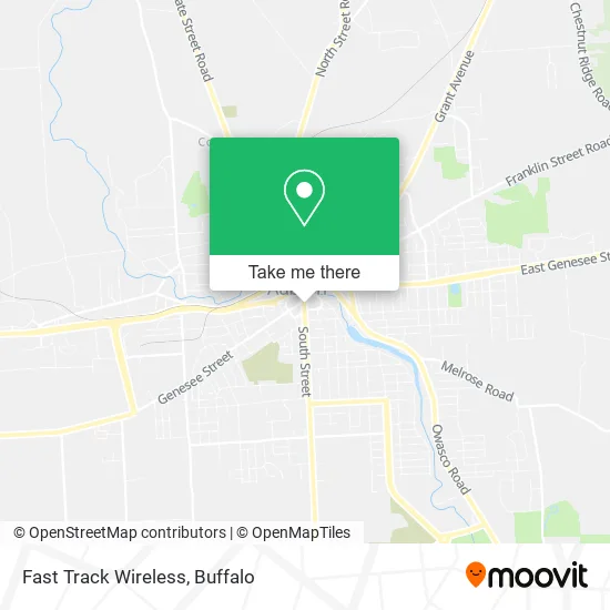 Fast Track Wireless map