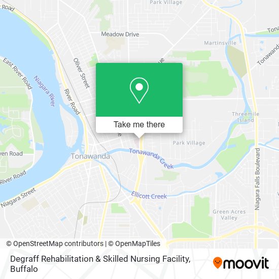 Mapa de Degraff Rehabilitation & Skilled Nursing Facility