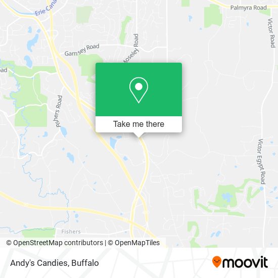 Andy's Candies map