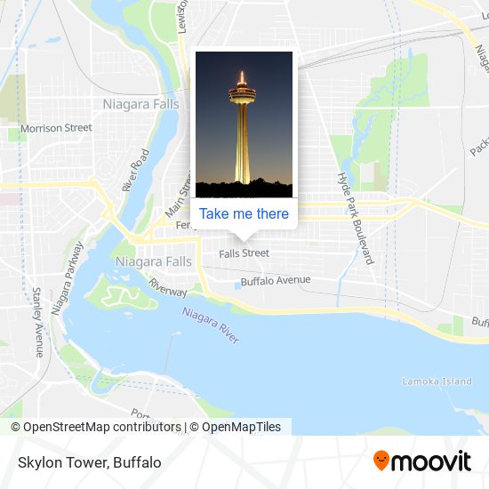 Skylon Tower map