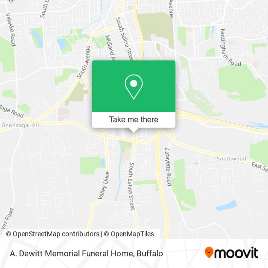 A. Dewitt Memorial Funeral Home map