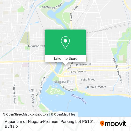 Aquarium of Niagara-Premium Parking Lot P5101 map