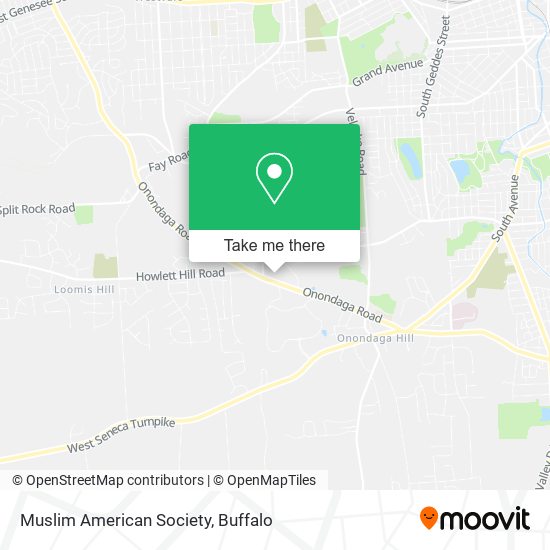 Mapa de Muslim American Society