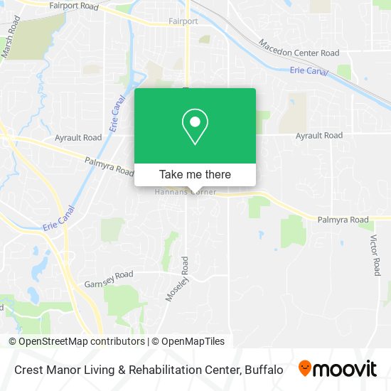 Crest Manor Living & Rehabilitation Center map