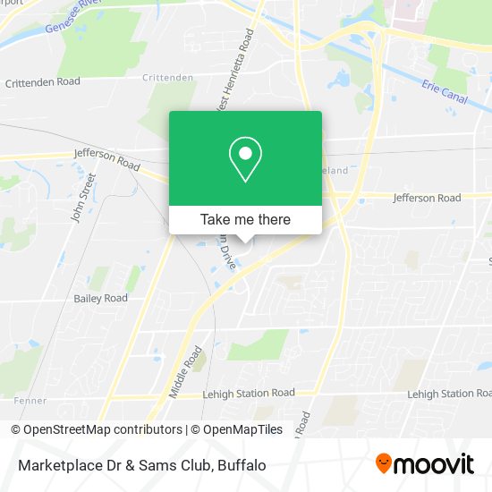 Marketplace Dr & Sams Club map