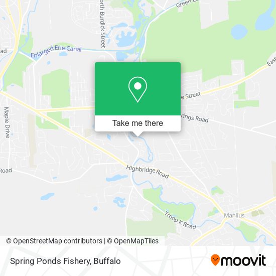 Spring Ponds Fishery map