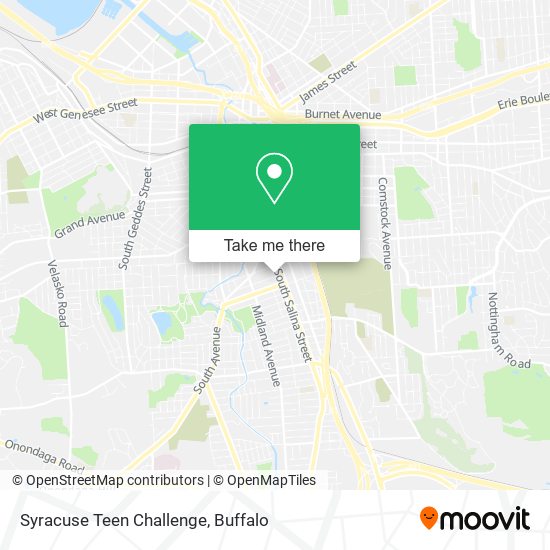Syracuse Teen Challenge map