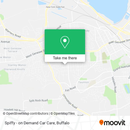 Mapa de Spiffy - on Demand Car Care