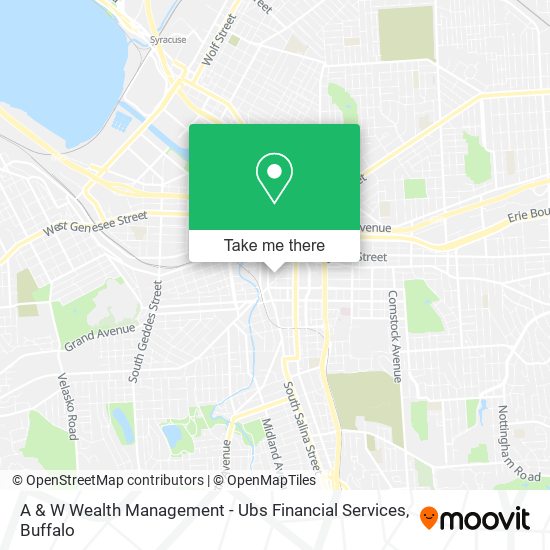 Mapa de A & W Wealth Management - Ubs Financial Services