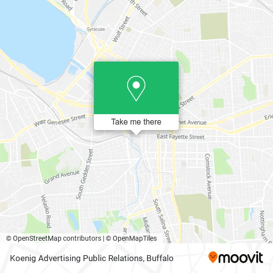 Koenig Advertising Public Relations map