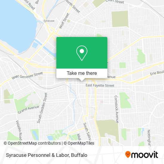 Syracuse Personnel & Labor map