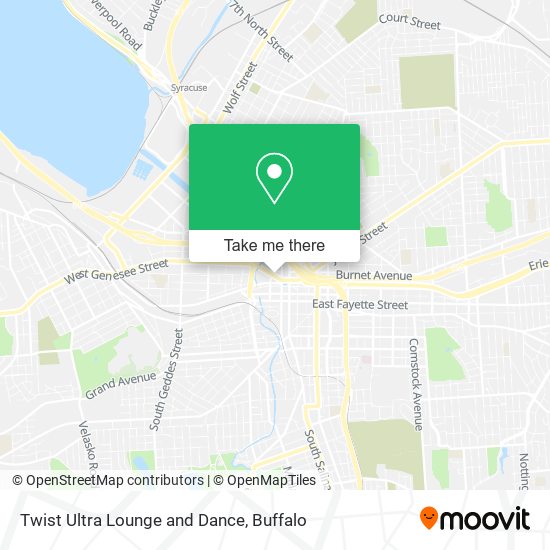 Twist Ultra Lounge and Dance map