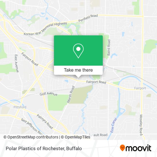 Polar Plastics of Rochester map