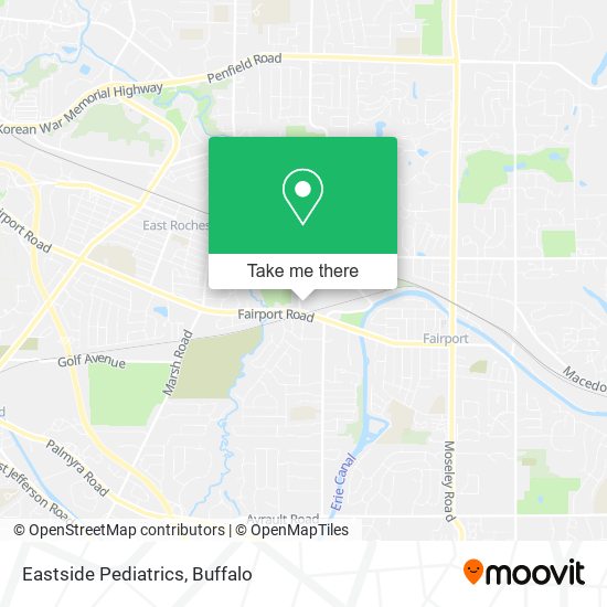 Eastside Pediatrics map