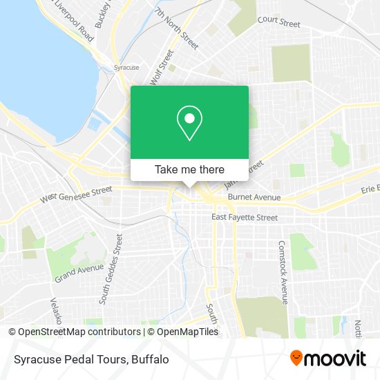 Mapa de Syracuse Pedal Tours