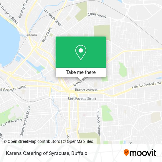 Karen's Catering of Syracuse map