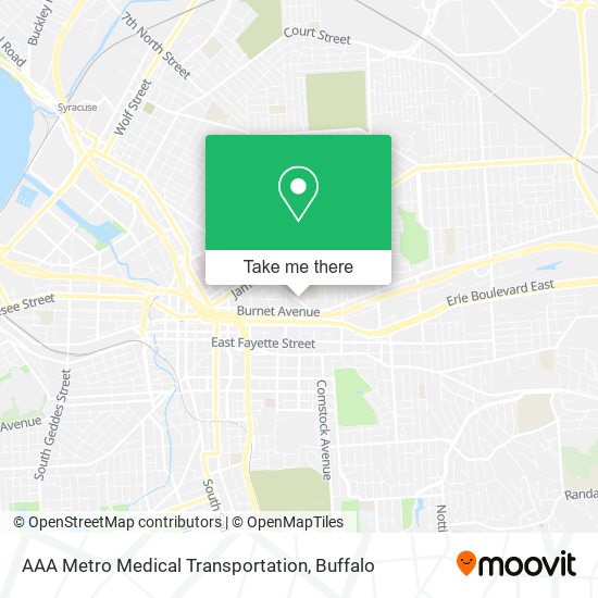 Mapa de AAA Metro Medical Transportation