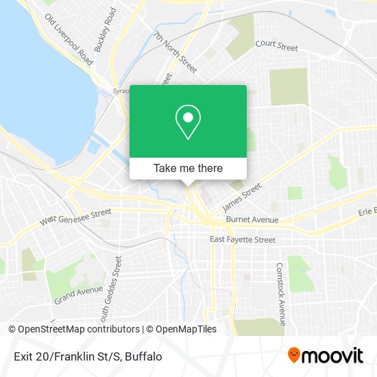 Exit 20/Franklin St/S map