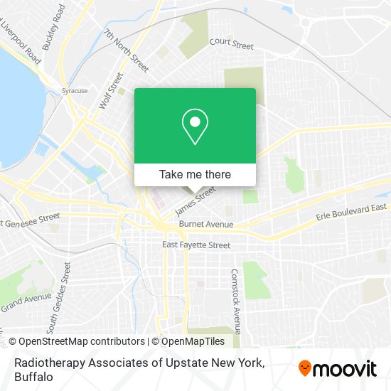 Mapa de Radiotherapy Associates of Upstate New York