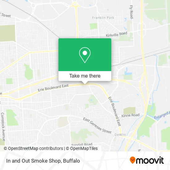 In and Out Smoke Shop map