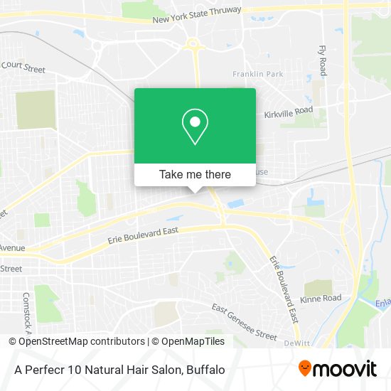 A Perfecr 10 Natural Hair Salon map